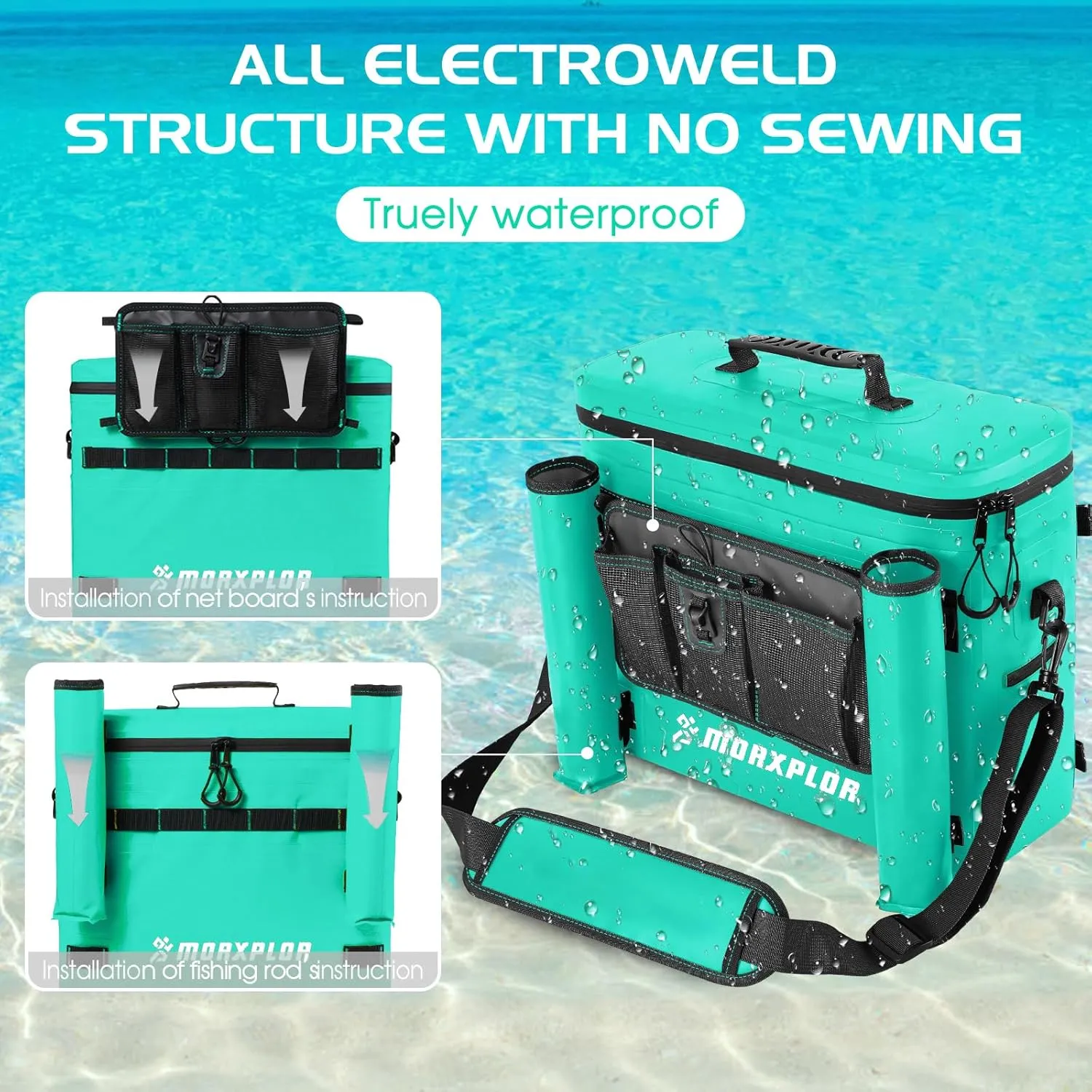 Kayak Cooler,Waterproof Kayak Seat Back Cooler for Kayaking,Kayak Accessories Cooler Bag,Protable Ice Chest,Beach Cooler,Travel Cooler for Camping or Lunch Bag