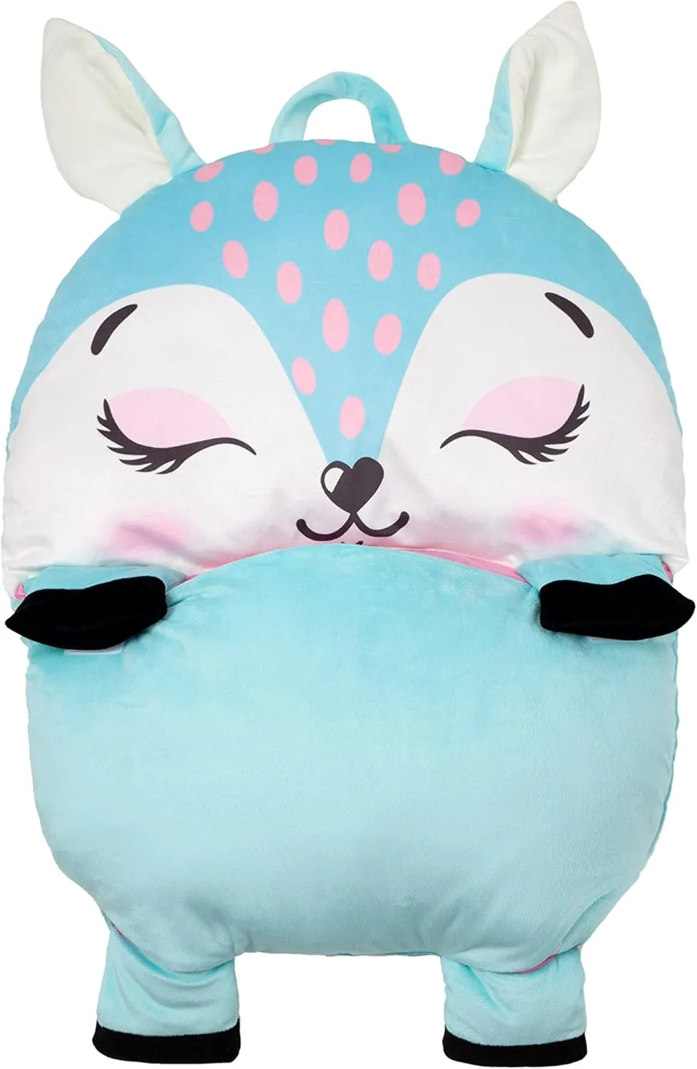 Kid's Nap Buddies Character Preschool Nap Mat, Toddler Sleeping Bag with Pillow for Daycare, Ages 3 