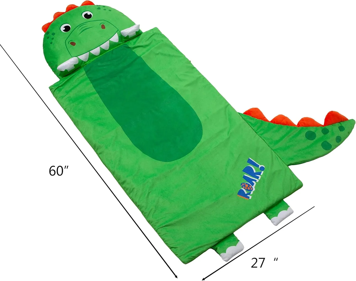 Kid's Nap Buddies Character Preschool Nap Mat, Toddler Sleeping Bag with Pillow for Daycare, Ages 3 