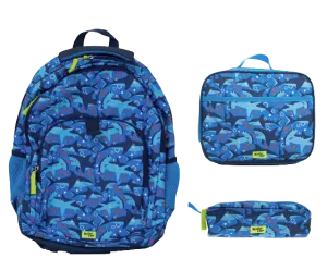 KIDS SHARK CHASE BACKPACK - NAVY