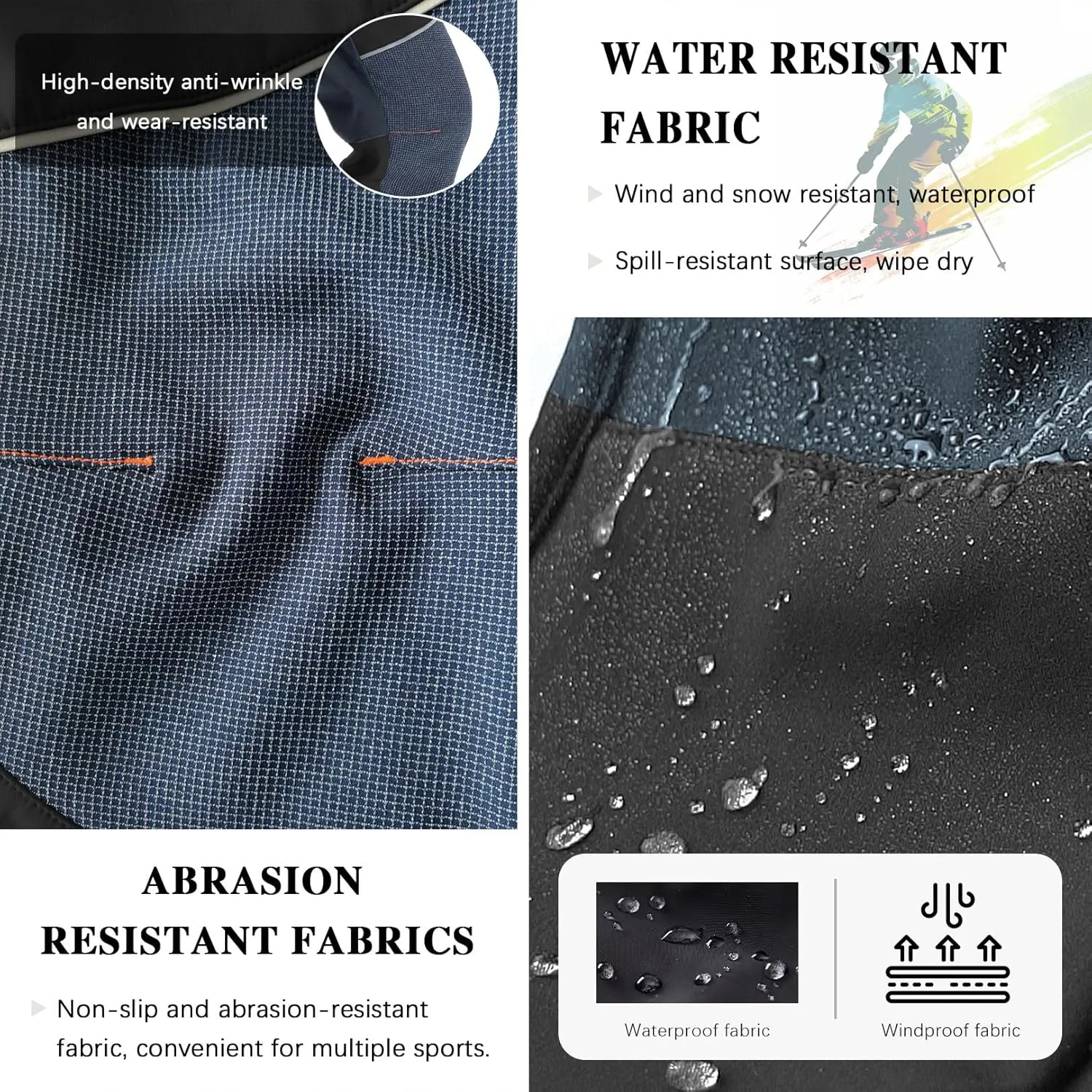 Kids Snow Ski Pants Hiking Boys Girls Outdoor Waterproof Windproof Fleece Warm Snowboard Pants