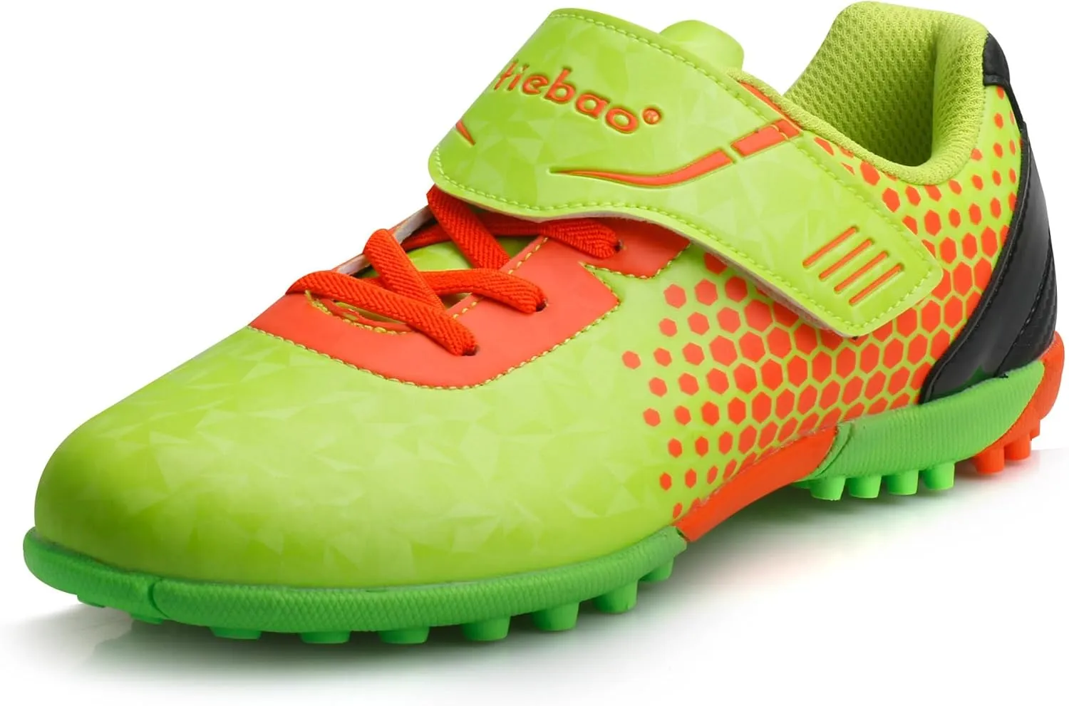 Kids Soccer Shoes Laceless Turf Outdoor Boys Girls TF Football Little Big Child Soccer Cleats