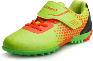 Kids Soccer Shoes Laceless Turf Outdoor Boys Girls TF Football Little Big Child Soccer Cleats