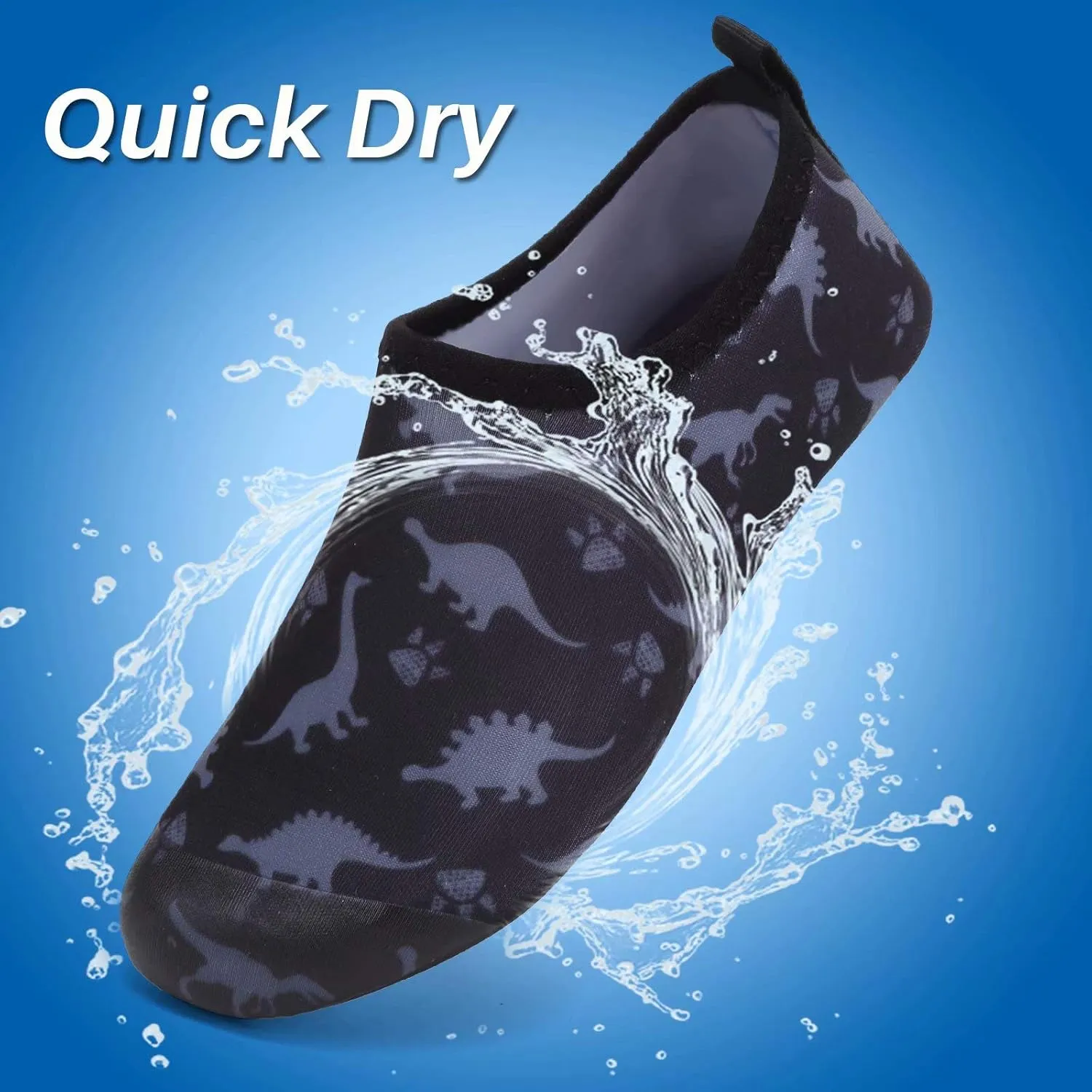 Kids-Water-Shoes Pool-Shoes Barefoot Quick-Dry Toddler-Swim-Shoes Non-Slip Aqua-Socks for Girls Boys Beach Yoga