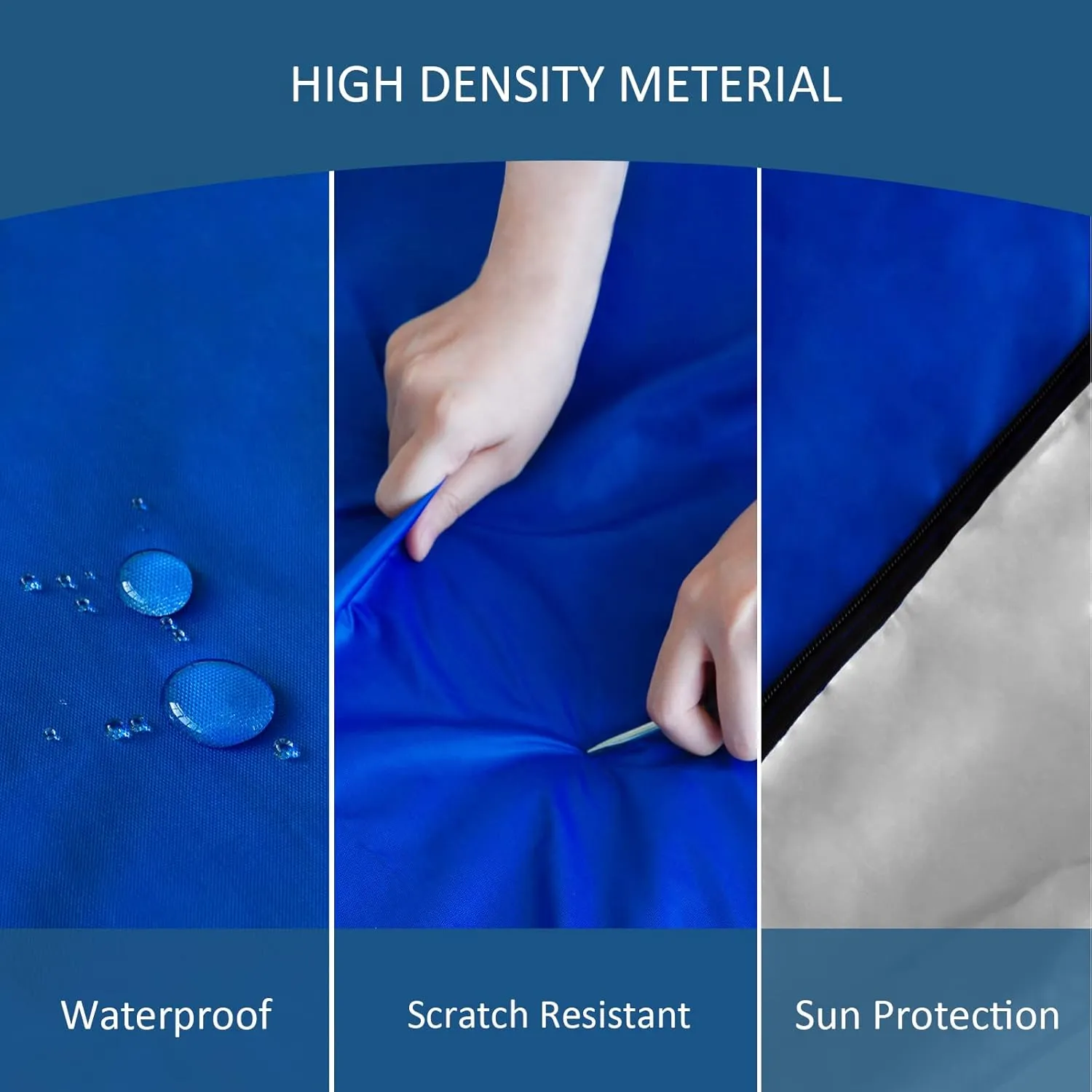 King Mattress Bag Waterproof, Reusable Mattress Storage Bag, Strong Zipper Extra Heavy Duty Mattress Bag, Easy Carrier Mattress Cover Protector for Moving, Fit for Mattress Up to 15 Inch