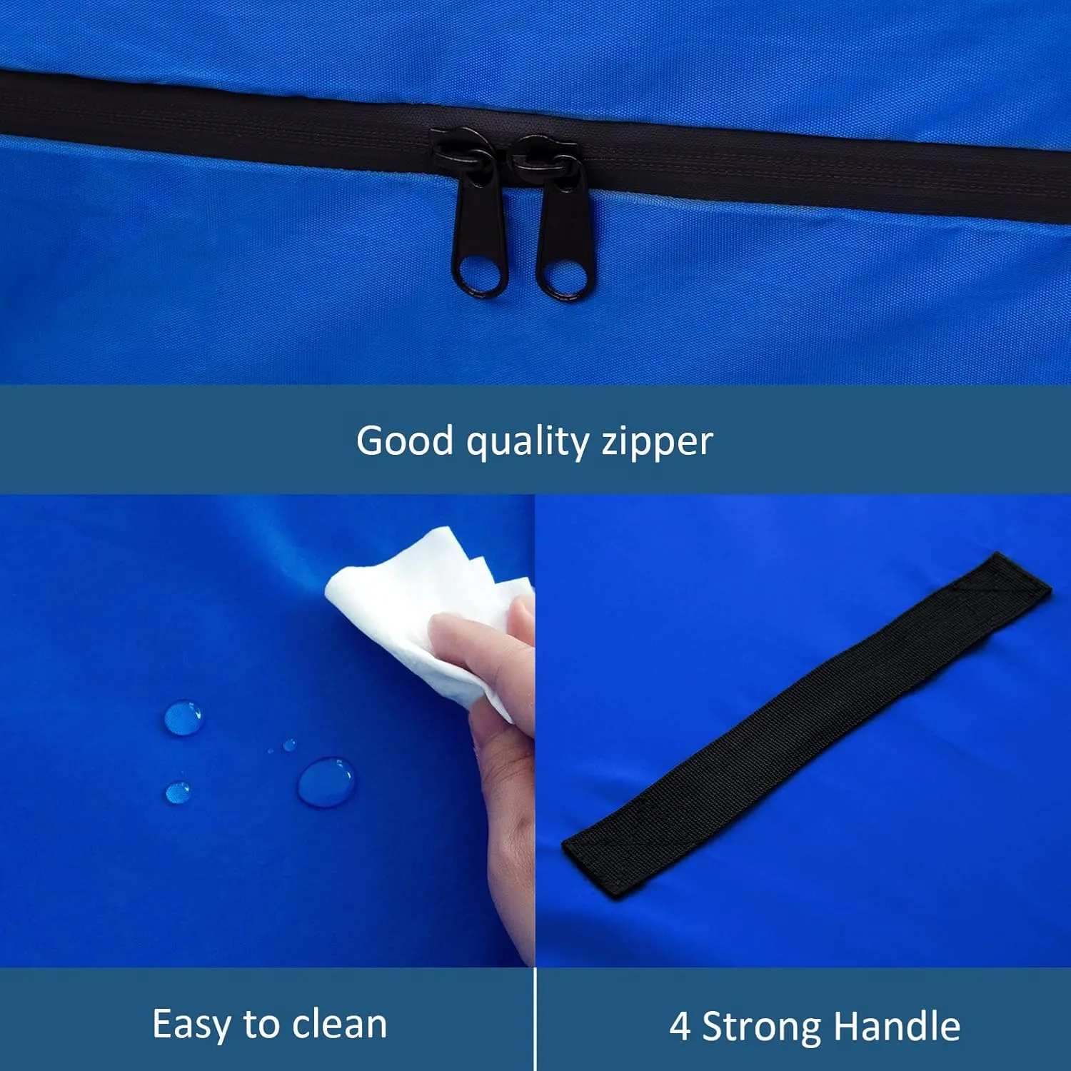 King Mattress Bag Waterproof, Reusable Mattress Storage Bag, Strong Zipper Extra Heavy Duty Mattress Bag, Easy Carrier Mattress Cover Protector for Moving, Fit for Mattress Up to 15 Inch