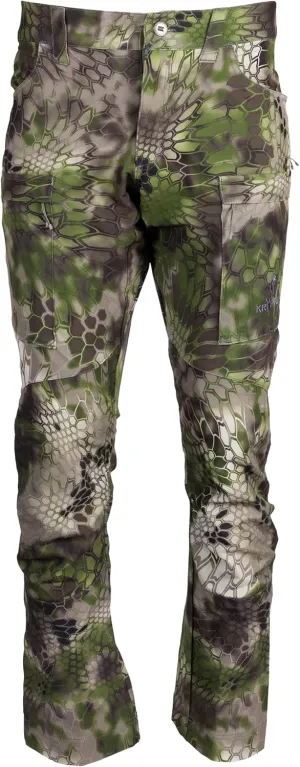 Kryptek Men's Alaios, Lightweight, Quick Drying 8 Pocket Camo Hunting Pant with Reinforced and Padded Knee