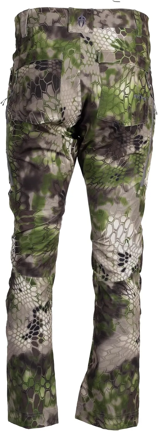 Kryptek Men's Alaios, Lightweight, Quick Drying 8 Pocket Camo Hunting Pant with Reinforced and Padded Knee