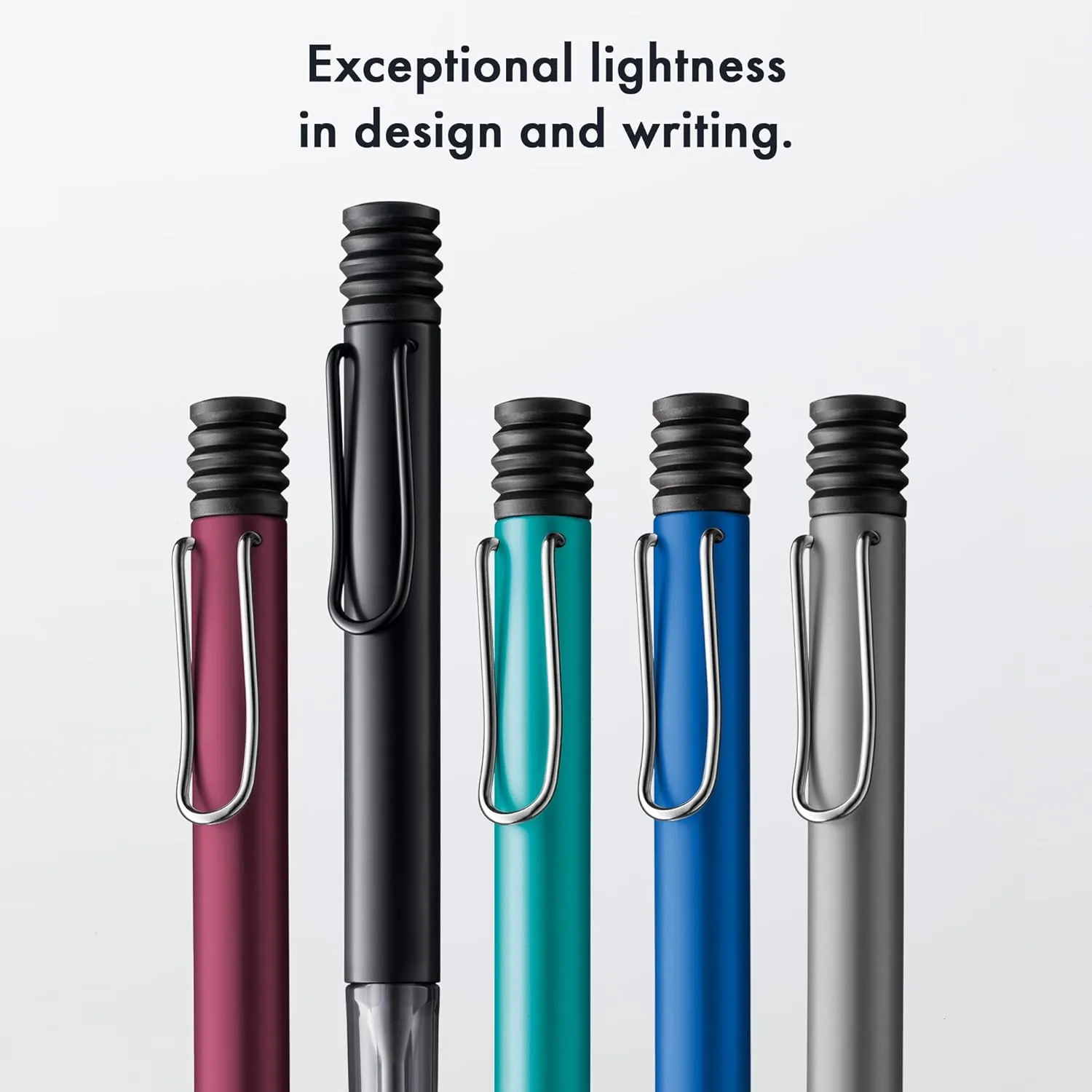 Lamy AL-star aubergine - Ballpoint Pen with transparent, ergonomic grip & line width M - lightweight aluminium body - including large capacity refill M 16 in black