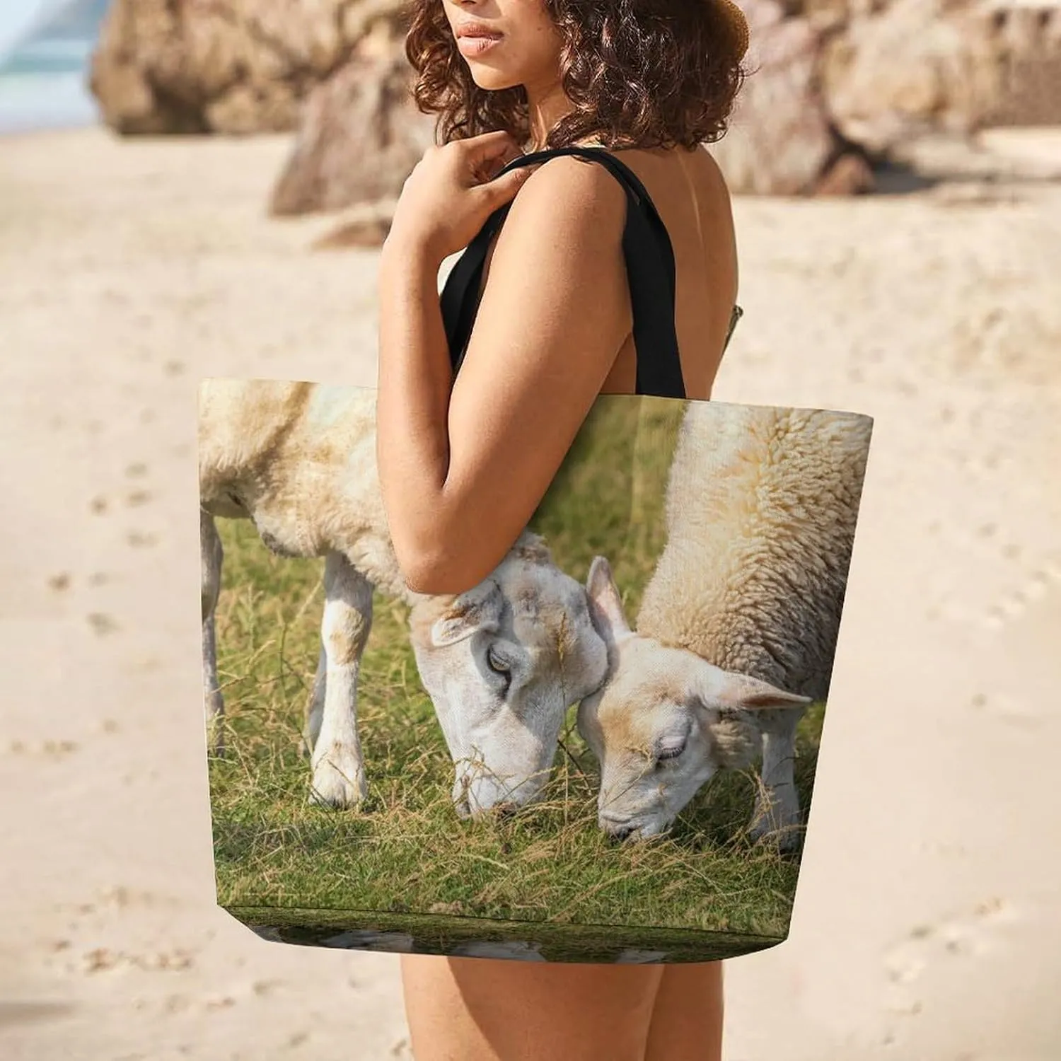 Large Capacity Shopping Tote Bag for Women, Girls