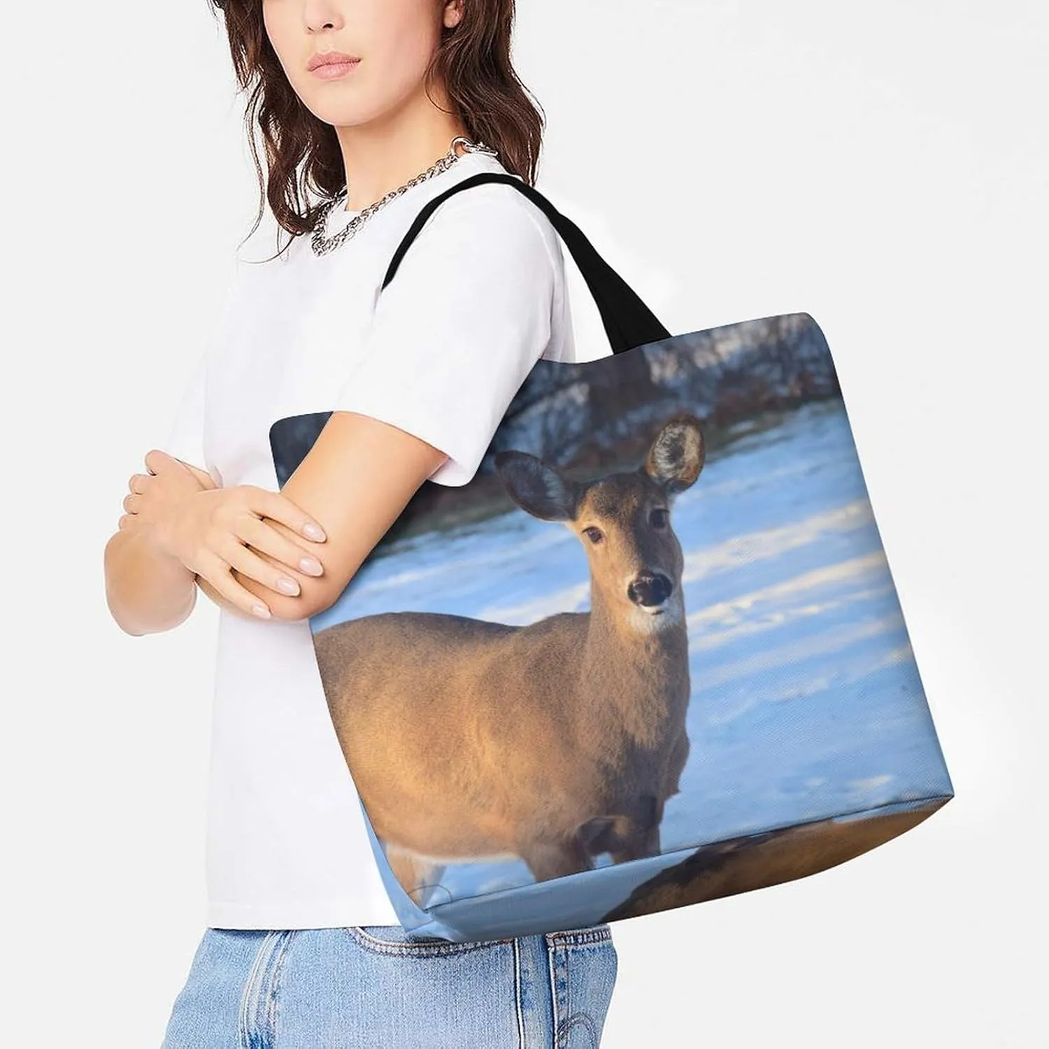 Large Capacity Shopping Tote Bag for Women, Girls