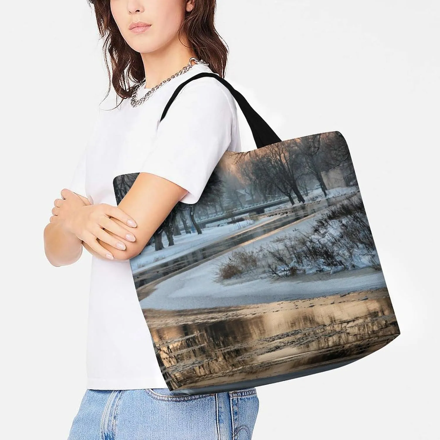 Large Capacity Shopping Tote Bag for Women, Girls