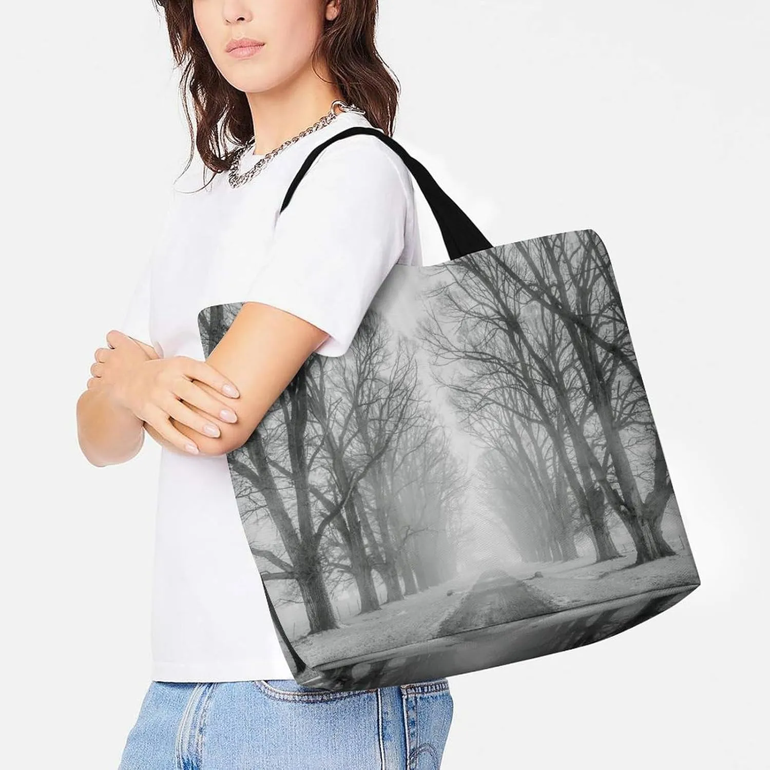 Large Capacity Shopping Tote Bag for Women, Girls