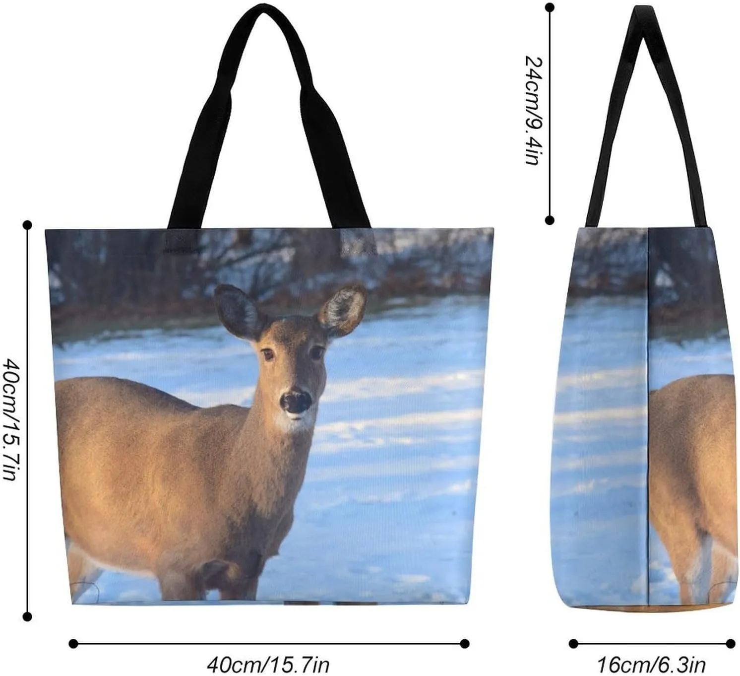 Large Capacity Shopping Tote Bag for Women, Girls
