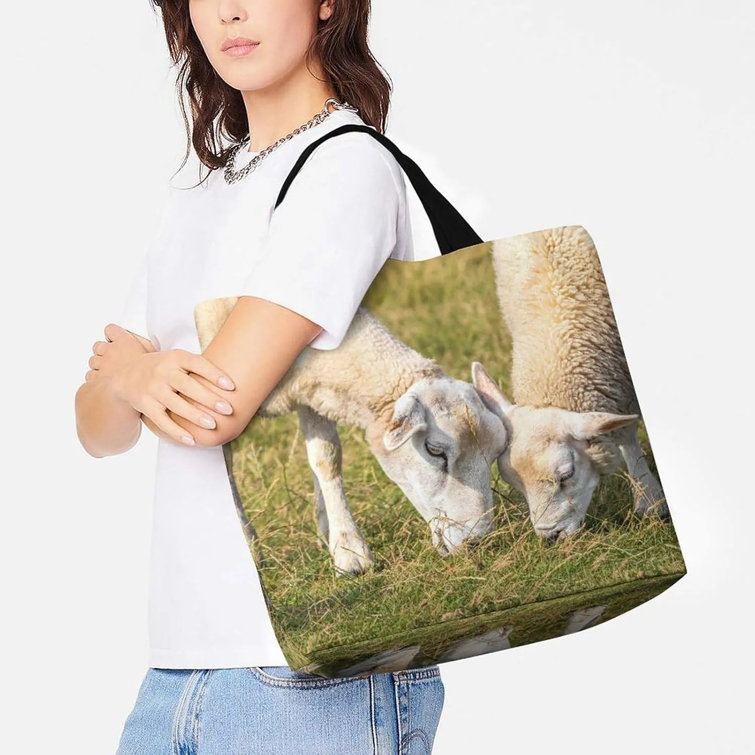 Large Capacity Shopping Tote Bag for Women, Girls