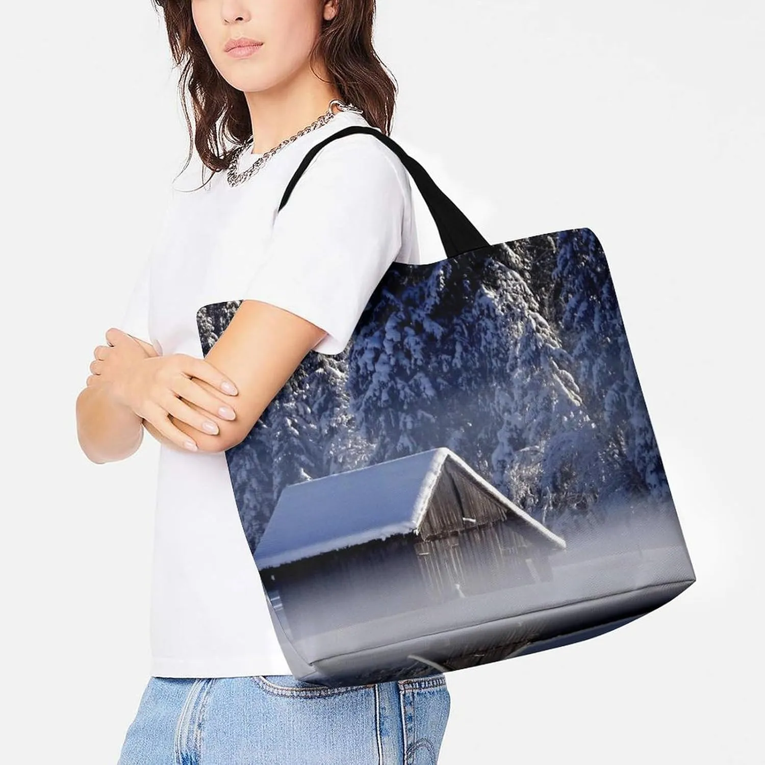 Large Capacity Shopping Tote Bag for Women, Girls