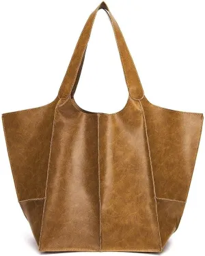 Large Capacity Shoulder Wallet Purse for Work Travel Shopping Women’s Hobo Retro Tote Handbag
