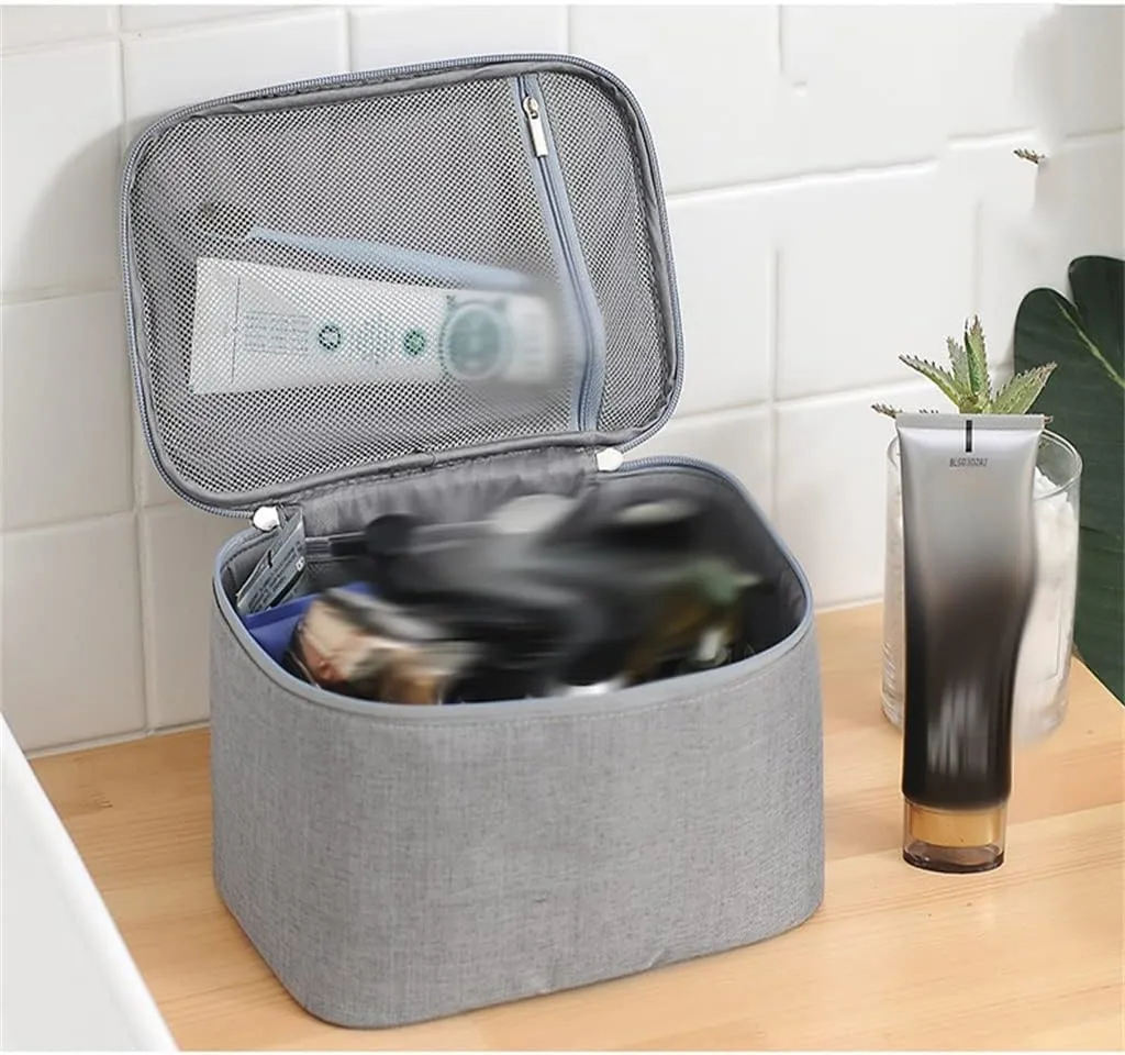 Large Capacity Storage Women's Portable Storage Makeup Bag Travel Wash Bag Men's Outdoor Travel Shower Bag(E)