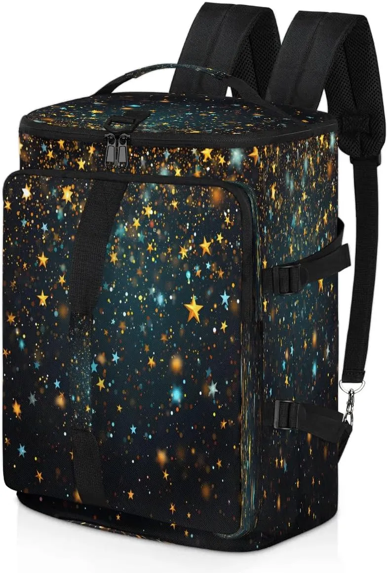Large Carry on Backpack for Women Men Multi-function Gym Duffle Bag Galaxy Star Backpack Polyester Waterproof Duffel Bags