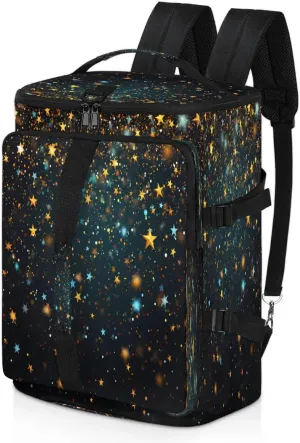 Large Carry on Backpack for Women Men Multi-function Gym Duffle Bag Galaxy Star Backpack Polyester Waterproof Duffel Bags