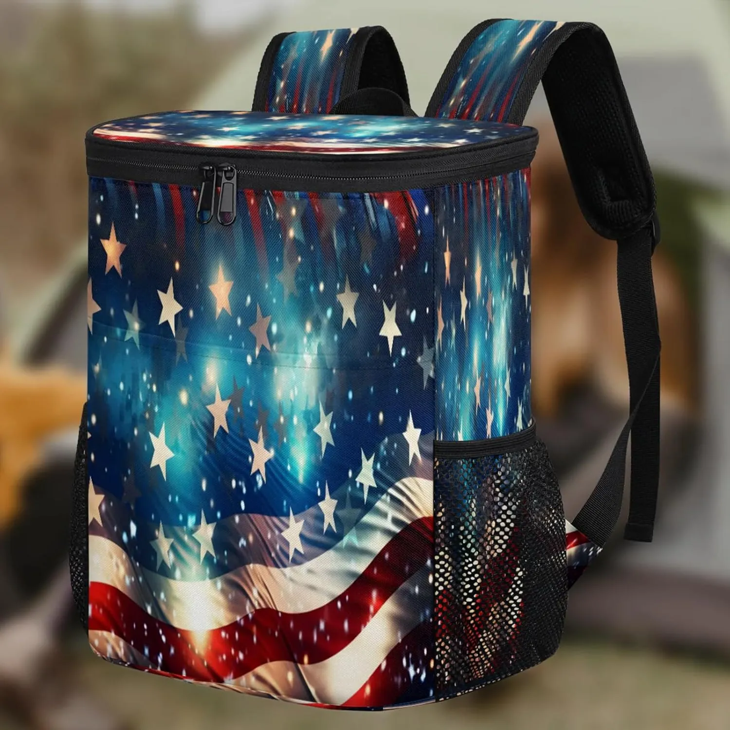 Large Insulated Cooler Backpack, Leak Proof Backpack 30 Cans, Cooler Bag for 12h Hot/Cold Retention