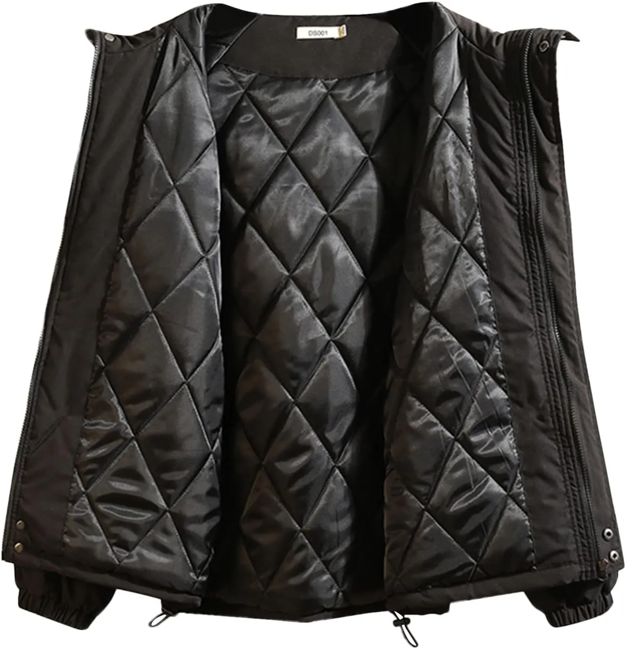 LCMTWX Men's Fleece Flannel Jackets Print Hooded Zipper Pocket Long Sleeve Shirt Patchwork Jacket Casual Loose Thickened
