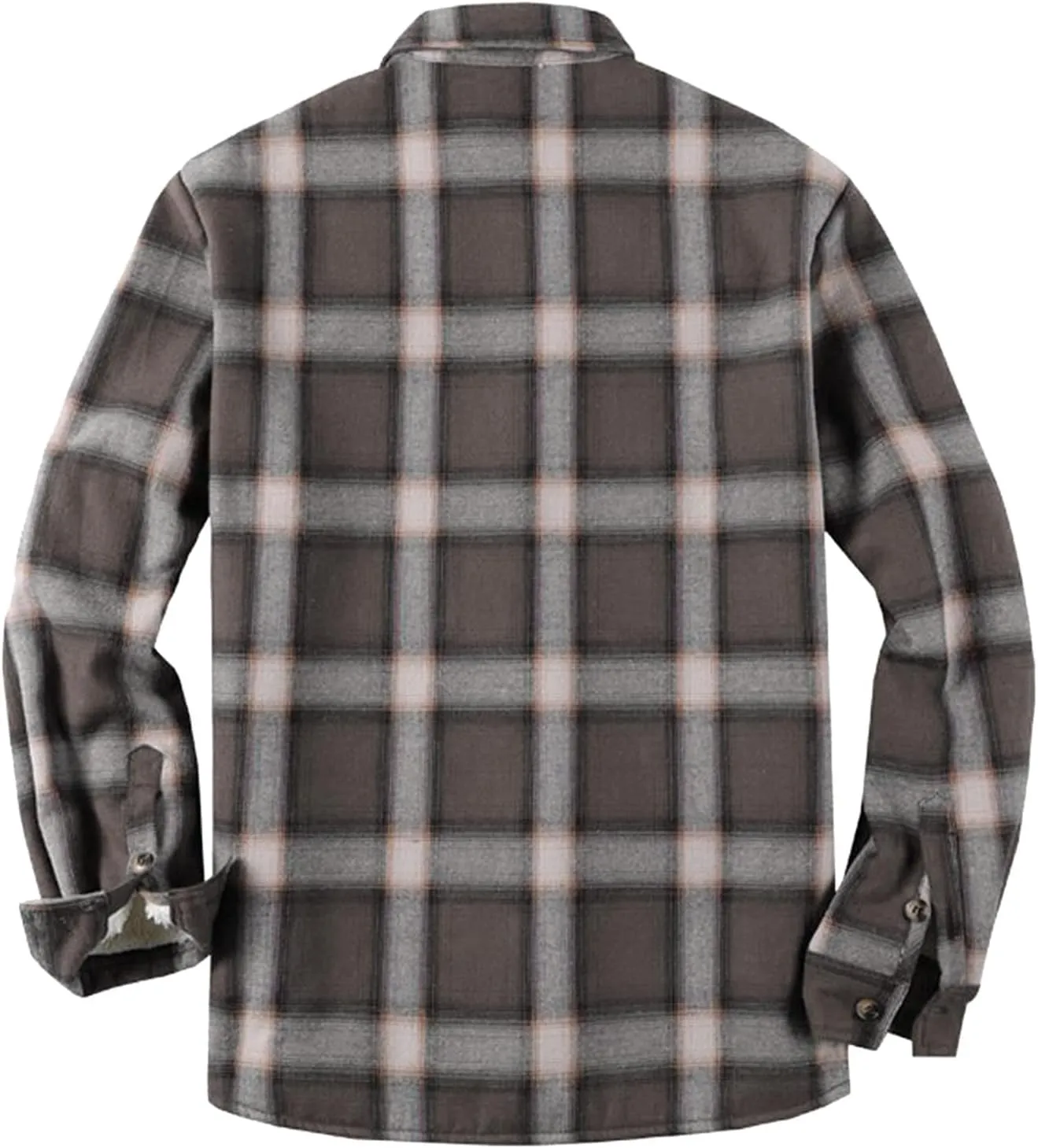 LCMTWX Mens Plaid Flannel Jacket Plaid Print Hooded Zipper Pocket Long Sleeve Shirt Patchwork Jacket Loose Thickened Casual