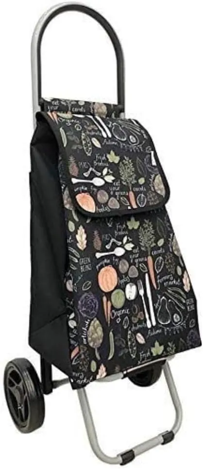 Lightweight Shopping Trolley, Shopping Trolley, Stainless Steel Folding Trolley, Large Capacity Waterproof Bag, Traction Trolley