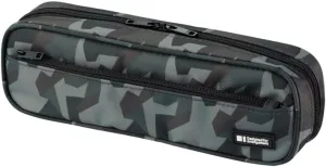 LIHIT LAB Large Capacity Zipper Long Pencil Case For School Office College, Big Capacity Pencil Bag Holder Adults Teen Boys Girls, Travel Cosmetics Storage, Green Camo (A7552-131)
