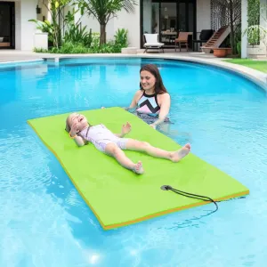Lily Pad Floating Mat, 7'/8'/9'/13'/15.5' Floating Mat, 3-Layer Tear-Resistant XPE Foam Floating Water Mat for Water Recreation, Lake, Pool, River, Ocean, Boat, Suitable for Adults and Kids