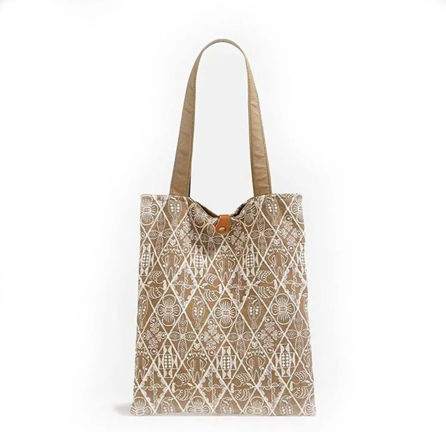 literary style canvas handbag,large-capacity shoulder bag,Reusable Grocery Shopping Bag