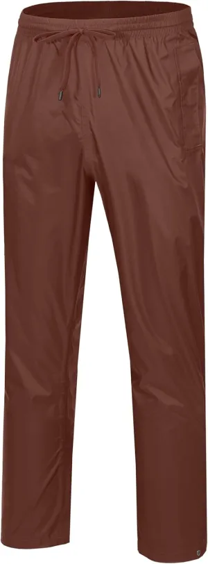 Little Donkey Andy Men's Lightweight Packable Waterproof Rain Pants with Pockets for Hiking Travel Fishing
