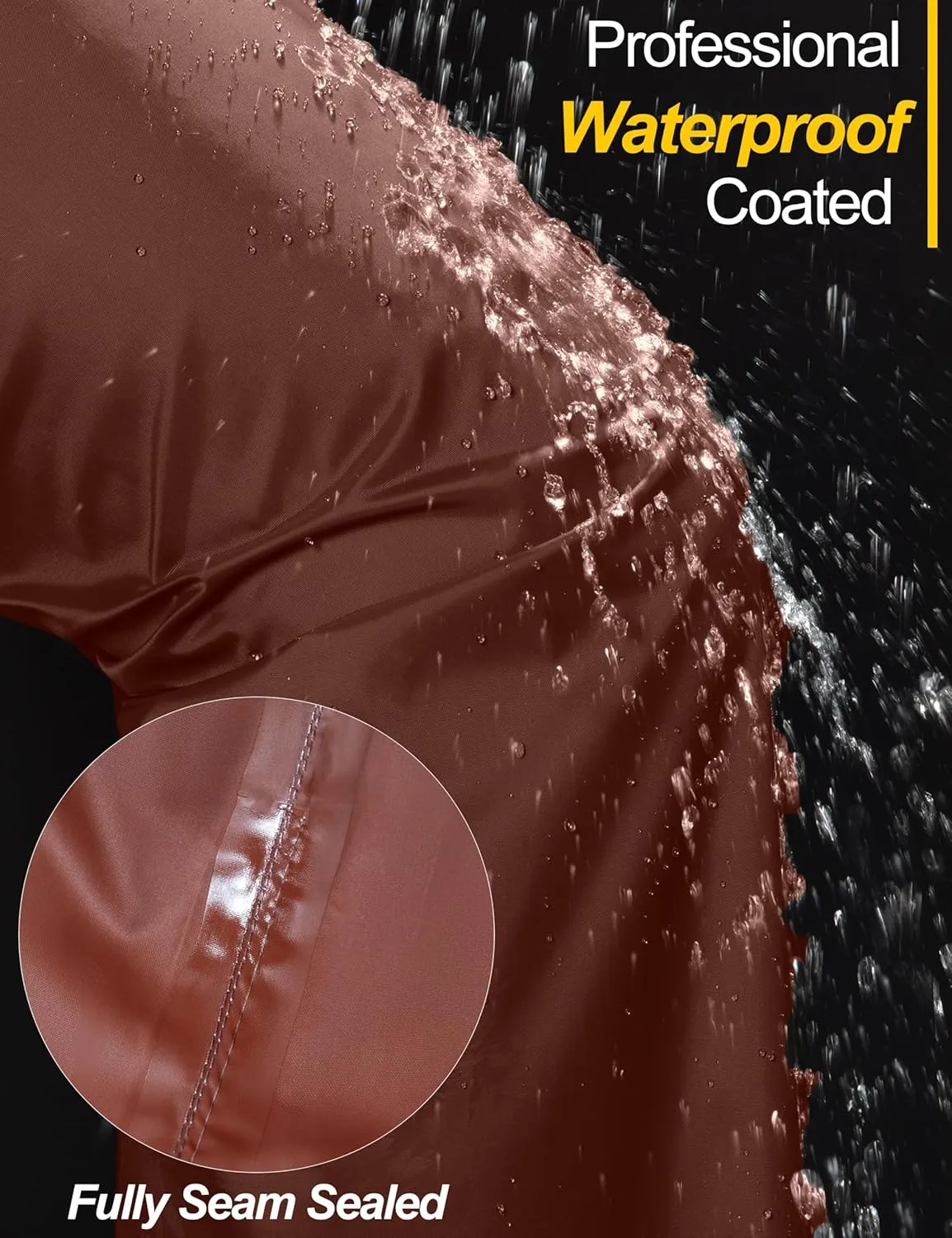 Little Donkey Andy Men's Lightweight Packable Waterproof Rain Pants with Pockets for Hiking Travel Fishing