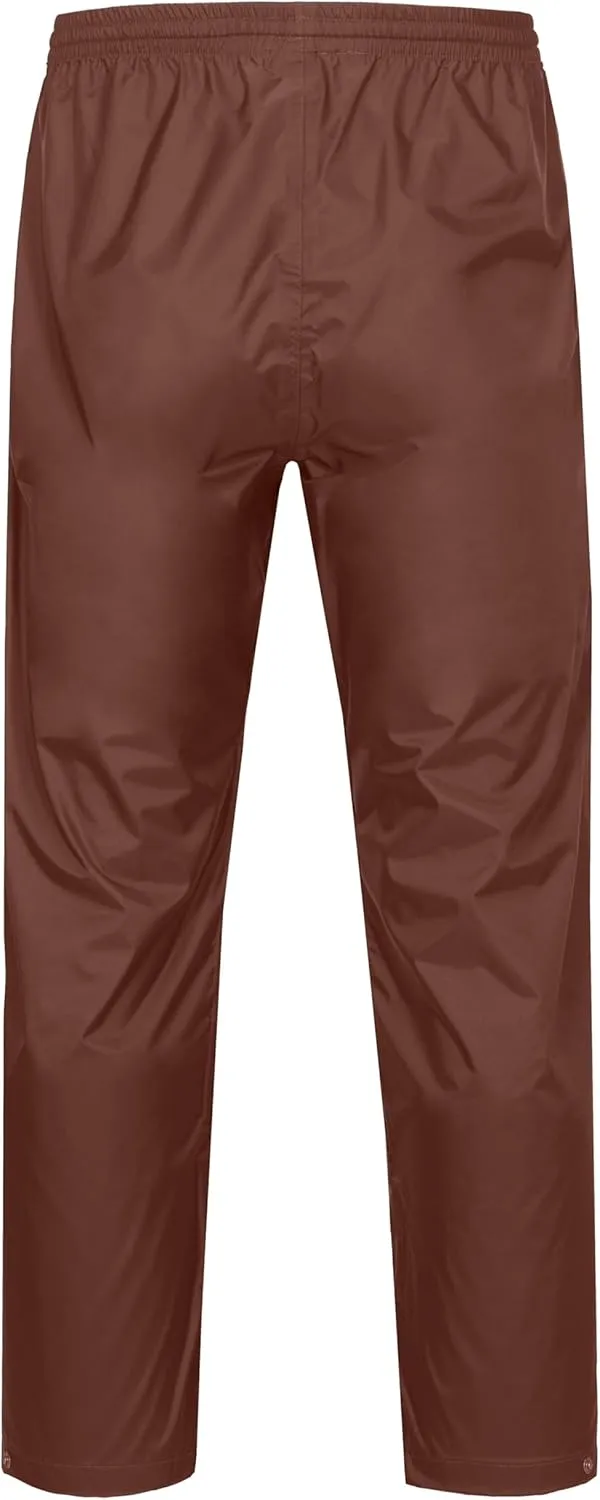 Little Donkey Andy Men's Lightweight Packable Waterproof Rain Pants with Pockets for Hiking Travel Fishing
