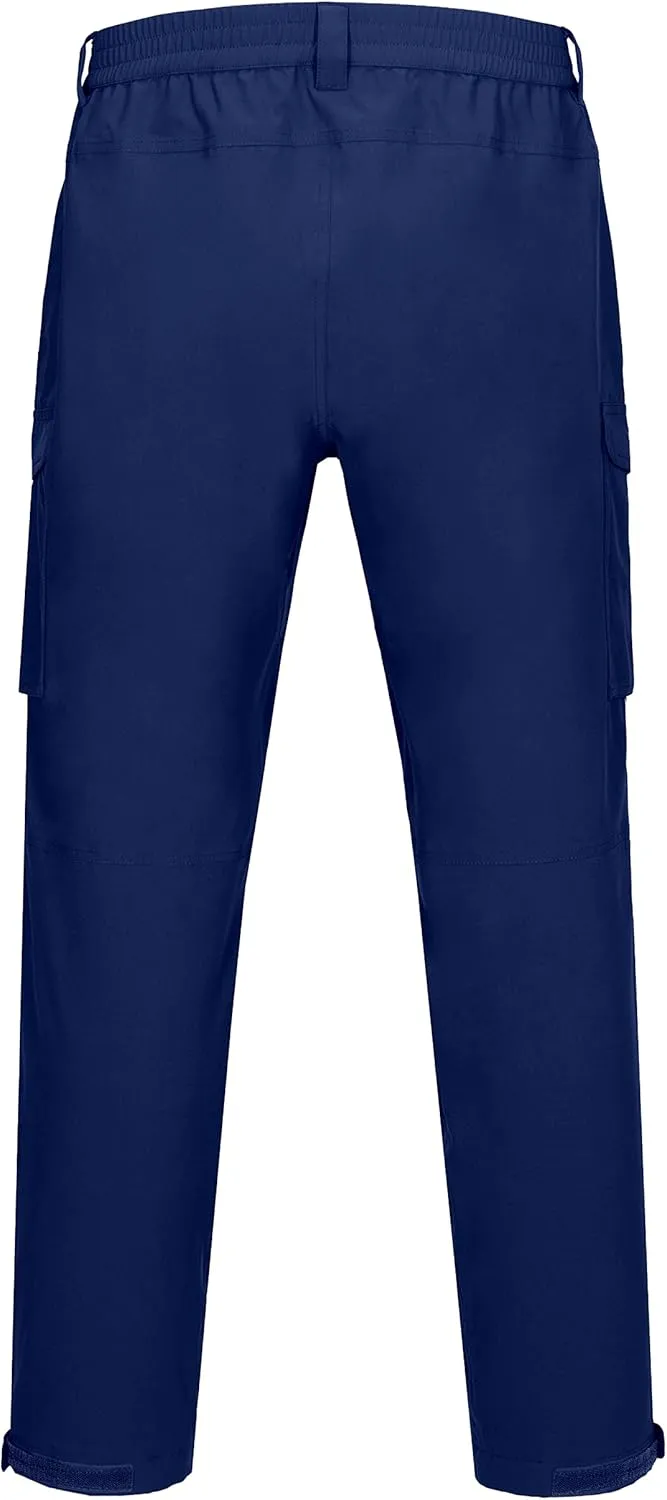 Little Donkey Andy Mens Waterproof Rain Hiking Pants Lightweight Quick Dry Outdoor Mountain Pants