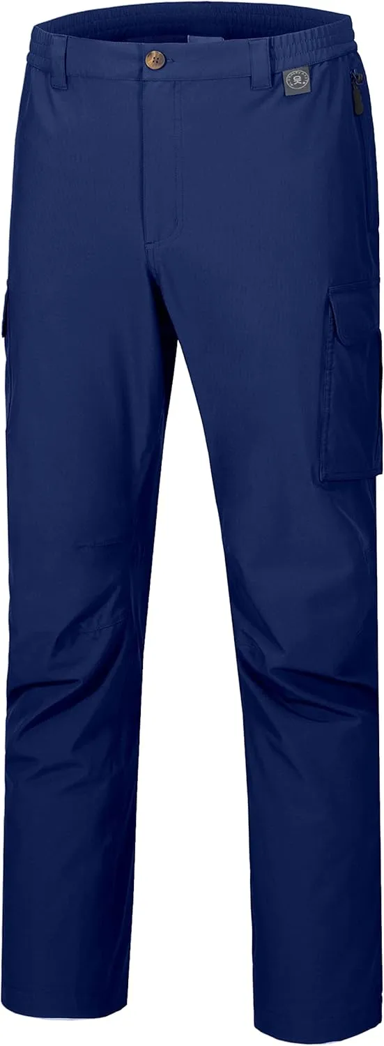 Little Donkey Andy Mens Waterproof Rain Hiking Pants Lightweight Quick Dry Outdoor Mountain Pants