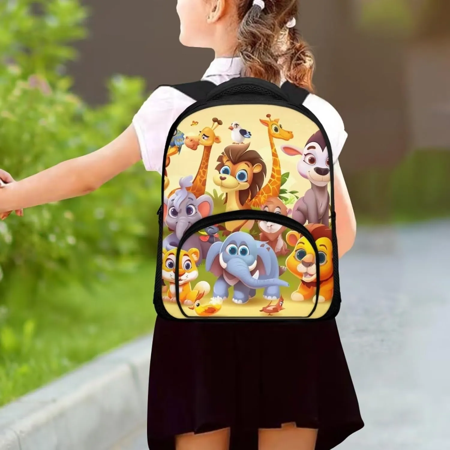 Little Kids Backpacks for Boys and Girls Cute Cartoon Animals Preschool Backpack,Toddler Backpack, 12 inch, CZA61