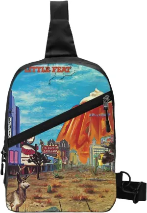 Little Music Feat Crossbody Bag Sling Handbag Adjustable Shoulder Bag Hiking Daypack Stylish Chest Package Foldable Multipurpose Daypack for Shopping