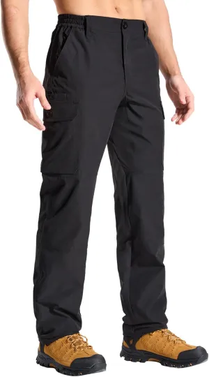 LOOGU Camo Hunting Pants for Men Water-Resistant Quiet & Matte Turkey Hunting Camo Pants for Men with 6 Pockets