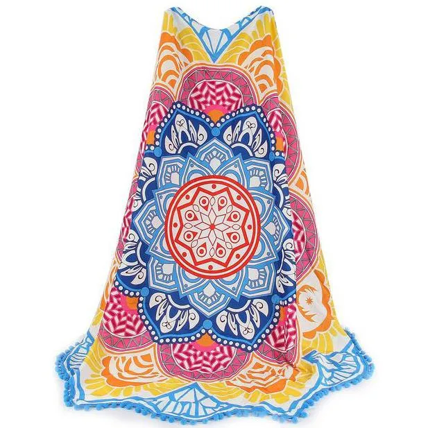 Lotus Flower Beach Throw