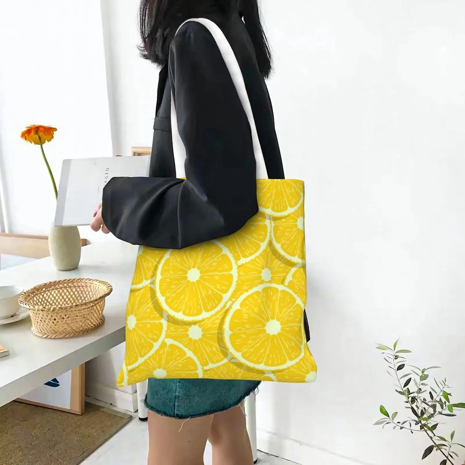 Lovely Avocados Tote Bag Reusable Shoulder Tote Bag For Women Lady Vacation, Shopping, Work