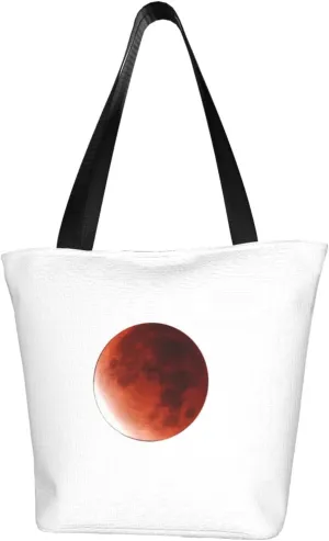 Lunar Eclipse November 2021 Women'S Casual One Shoulder Carry Shopping Bag Large Capacity Working Storage Handbag