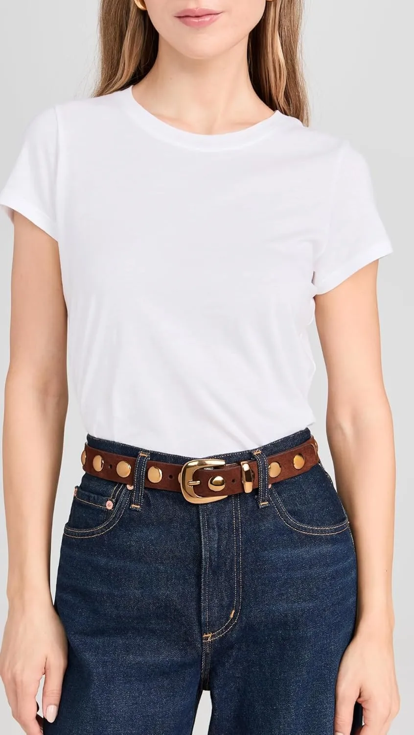 Madewell Women's Chunky Metal Leather Belt