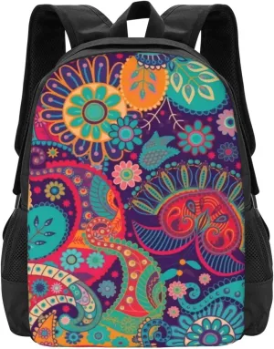 Mandala Bohemian Paisley Lightweight Packable Backpack Travel Casual Large Capacity Daypack Foldable Backpack For Men Women
