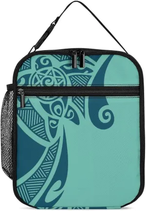 Maori Style with Turtle Reusable Lunch Bag Insulated Portable Lunch Box Bag Leak Proof Dining Bag Lunch Box Container Tote Pattern78