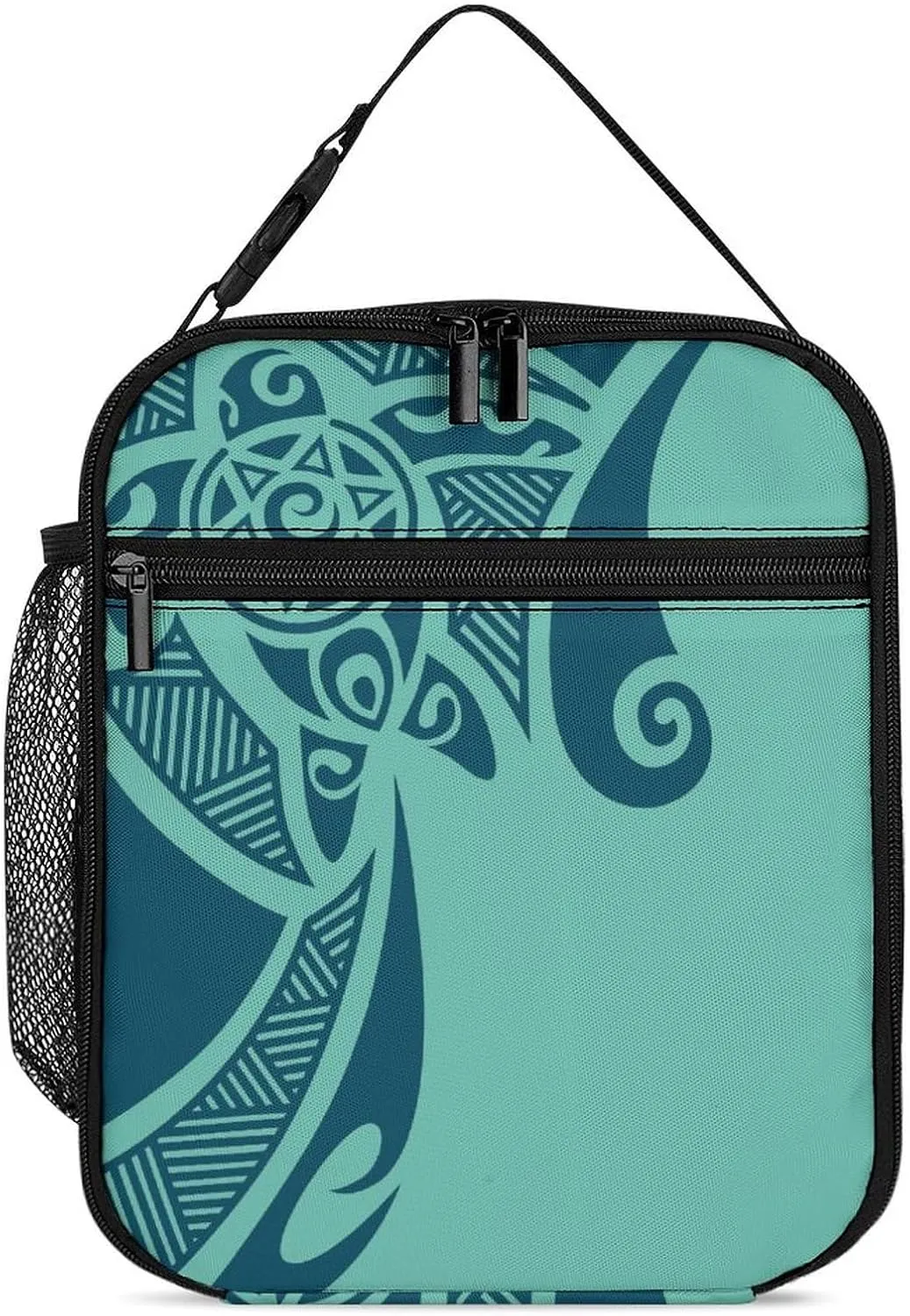 Maori Style with Turtle Reusable Lunch Bag Insulated Portable Lunch Box Bag Leak Proof Dining Bag Lunch Box Container Tote Pattern78