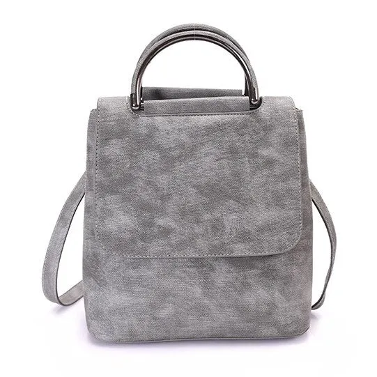 Marble Eco-Leather Backpack