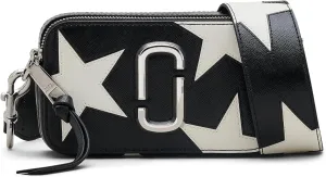 Marc Jacobs The Star Patchwork Leather Snapshot, Black/White