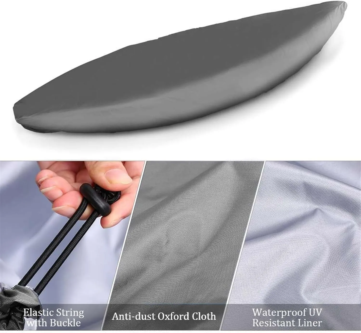 Marine Accessories Universal Kayaks Cover Canoe Boat Waterproof UV Resistant Dust-Proof Storage Cover Kayaks Boat Canoe Cover(4m)