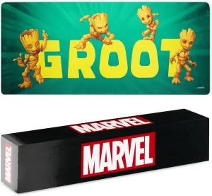 Marvel Groot Desk Mat Large Mouse Mat 31.2 x 13.9” Desk Protector Mat for PC Laptop Keyboard, Gaming & Office Supplies, Non Slip - Groot Gifts for Men (Green Groot)